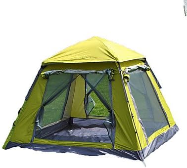 3-4 persons Tent Single Automatic Tent One Room Camping Tent 1500-2000 mm Fiberglass OxfordMoistureproof/Moisture Permeability Waterproof , green
