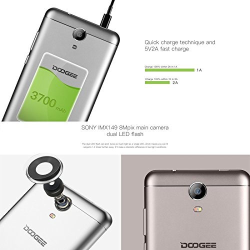 Doogee Mobile X7 Dual SIM 16GB Gold - Smartphones (15.2 cm (6