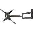 Barkan Longueur 101cm Support TV Mural pour écrans 13-80 Pouces, Double Bras, Inclinable et orientable, Poids Max. 50Kg, Extrêmement Stable, pour LED OLED LCD, jusqu'à VESA 600x400