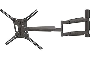 Barkan 102 cm długi uchwyt ścienny do telewizora, 13-83 cali wychylny/pochylany/w pełni ruchomy uchwyt TV, wytrzymuje do 50 kg, bardzo długi wysuw, do LED OLED LCD, maks. VESA 600x400, BM443XL