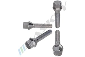 ‎HASKYY 20 Radschrauben Radbolzen M12x1,5 Schaftlänge: 24mm Kegel 60° Kegelbund SW17