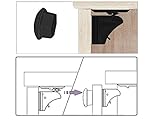 MYTK 16+3 Pack Magic Lock, magnetisches Schrankschloss als Kindersicherung, Montage ohne Bohren und Schrauben (16 Schlösser mit 3 Schlüssel Schwarz) - 2