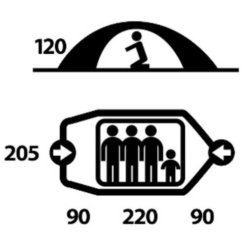 Zelt Fighter 3-4 green - 3