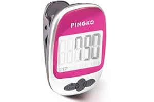 ONTA PINGKO Podomètre, Marche, Suivi Précis du Nombre De Pas, Portable, Sport, Podomètre Compteur De Pas/Distance/Calories, Fitness Tracker, Compteur de Calories