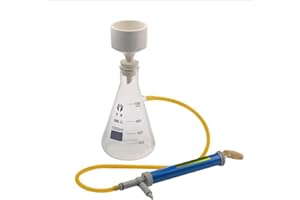 UIGJIOG Buchner Funnel Apparatus Kit Imbuto filtrante, utilizzato per l'aspirazione sotto Vuoto Erlenmeyer Flask School Educational Lab