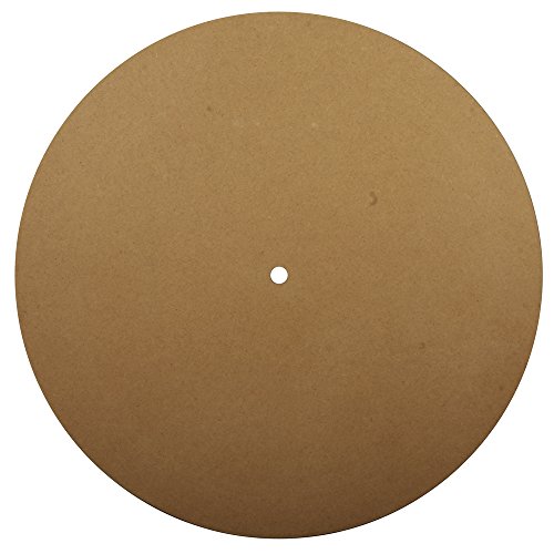 RAYHER 62423000 MDF Platte mit Loch Durchmesser 1,1 cm, 30 cm Durchmesser, 2-teilig für Uhrwerk Art 89 301 00