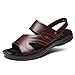 Produktbild CAI-HY Männer Sandalen Atmungsaktive Sommer Strand Schuhe Wandern Fischer Rutschfeste Komfortable Lässige Mode Hausschuhe,Brown,48