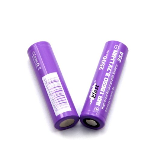 Genuine Efest 2500mAh IMR 18650 BATTERY - 35AMP BATTERY - FLAT TOP