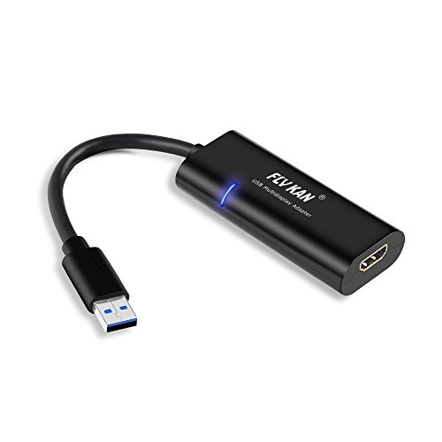 USB 3.0 zu HDMI Video Kabel Konverter - 1080P USB 3.0 auf HDMI Extender Multimonitor Adapter kompatibel mit Windows 10