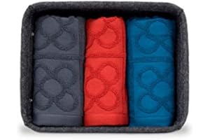 COTTON REUS COTTONREUS Pack 3 Paños de Cocina Panot 50x50 cm (cesto incluido) 100% Algodón Flor de Barcelona