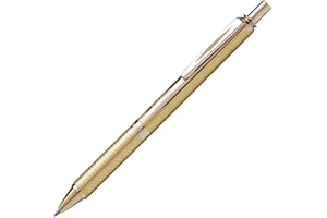 Pentel BL407-A Szerokość linii, płynny wałek żelowy Sterling z mechanizmem dociskowym, złoto 0,35 mm