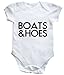 HippoWarehouse boats and hoes baby vest boys girls