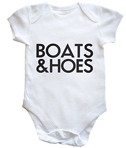 HippoWarehouse boats and hoes baby vest boys girls