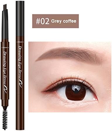Weicici 7 Colors Automatic Rotation Eyebrow Pencil 3D Waterproof Eyebrow Pencil with Brush