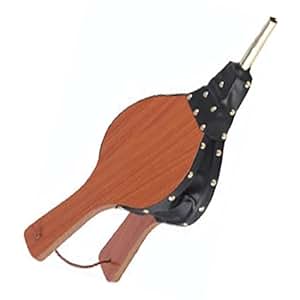 Mantice Per Camino In Legno 40cm - Soffietto Per Accendere Fuochi, Barbecue E Campeggio Con Cinturino - Foto 2