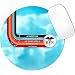 Produktbild Nurse Theme RN Blue Sky Background Colorful Stripes Quote Stethoscope Mouse Pad (ROUND)