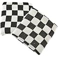 Zac's Alter Ego Pair of Checkered Sweatbands/Wristbands