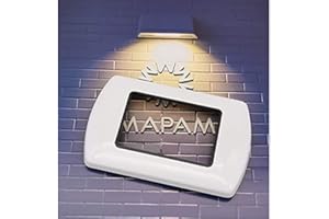 TOT ELECTRIC Placche Di Metallo compatibili con Bticino Living International da 3 4 7 posti vari colori per supporti LN4703 L4703 (3 posti, T01 - Bianco)