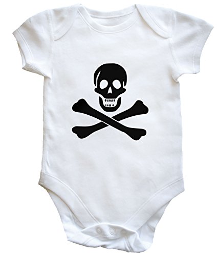 HippoWarehouse SKULL AND CROSS baby vest boys girls