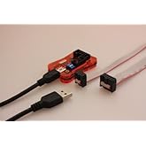 USB ISP-Programmer mit 6 + 10 Pol Adapter für ATMEL AVR, STK500, ATmega, ATtiny, AT90