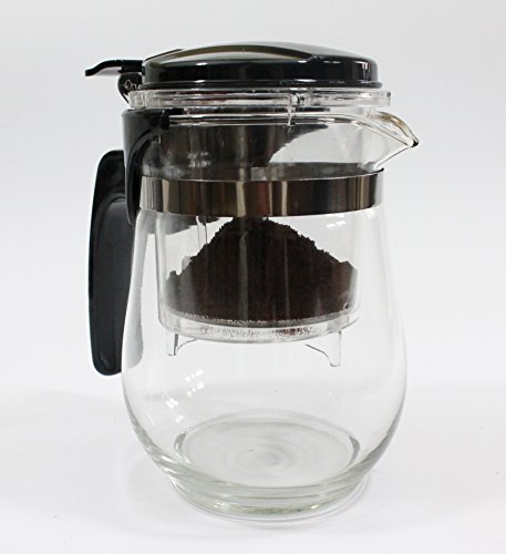 Genialer Teebereiter / Kaffeebereiter 500 ml für die schnelle unkomplizierte Tee- & Kaffeezubereitung, Thermoglas (Borosilikatglas) - 2