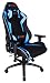 Produktbild Skynew Alpha Serie Schreibtischstuhl/Gaming Stuhl/Bürostuhl/Chefsessel mit Armlehnen, hochwertig Kunstleder, Sportsitz inklusiv Kissen (Alpha, Schwarz-Blau Ver.A) Alpha BBL-A