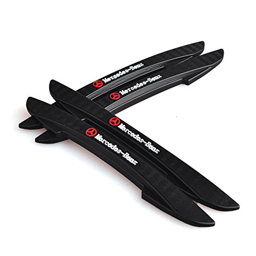 Preisvergleich Produktbild OPAYIXUNGS hochwertiger Türkantenschutz / Türkantenschoner - Stoßschutz zum Aufstecken M ercedes-Benz logo