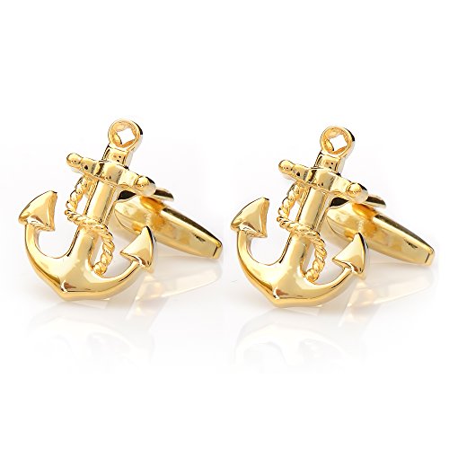 VON FLOERKE Handgemachte Herren Manschettenknöpfe 100% Edelstahl – in verschiedenen einzigartigen Variationen – vergoldete, versilberte cufflinks by