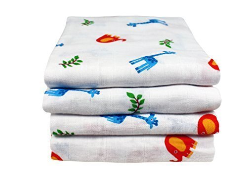 Muslin Squares (85x85 cm (33.5x33.5 in), Zoo) by Imse Vimse