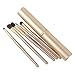 niceeshop(TM) 5Pcs Professional Eyeshadow Brushes Set Kit Eye Makeup Tool with Round Tube Case,Gold