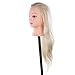 Anself Dummy Model Long Hair Hairdressing Training Head Mannequin Cut for Salon Practice with Clamp