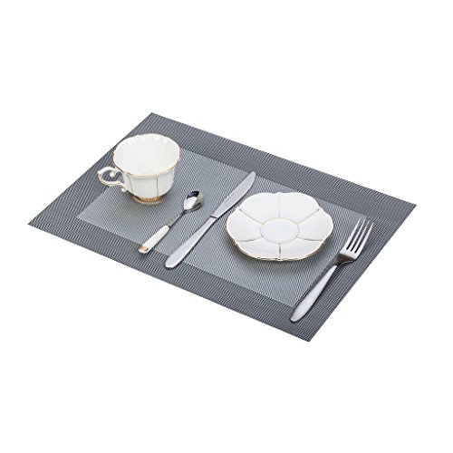 JoHome Tischsets (8er Set) Tabellenplatzmatten Waschbare Vinyl Platzsets 45 * 30cm - 2