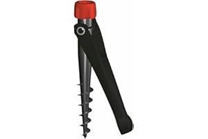 Krinner Vario Drill Sonnenschirmständer Sonnenschirmhalter Bodendübel schwarz für Strand Erde Wiese Garten Freizeit und Camping Made in Germany, 20006