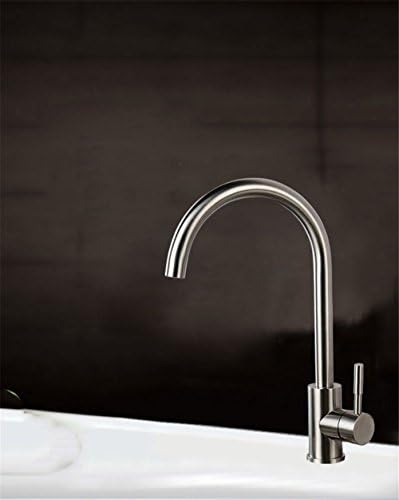 QINLEI Bathroom kitchen water faucet stainless steel wash basin unleaded faucet cold hot water trough faucet nozzle