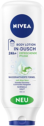 NIVEA In-Dusch Body Lotion Erfrischende Pflege, 1er Pack (1 x 400 ml)