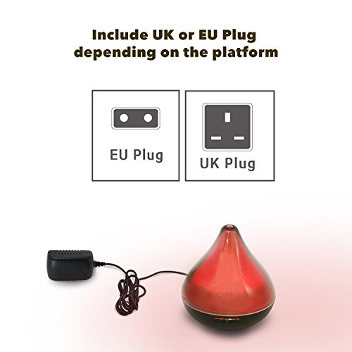 Makimoo MH03 Ätherisches Öl Diffusor 300ml Ultraschall Aroma Diffusor, Zeitsteuerung Lichtsteuerung Schwarz (EU Plug) - 7