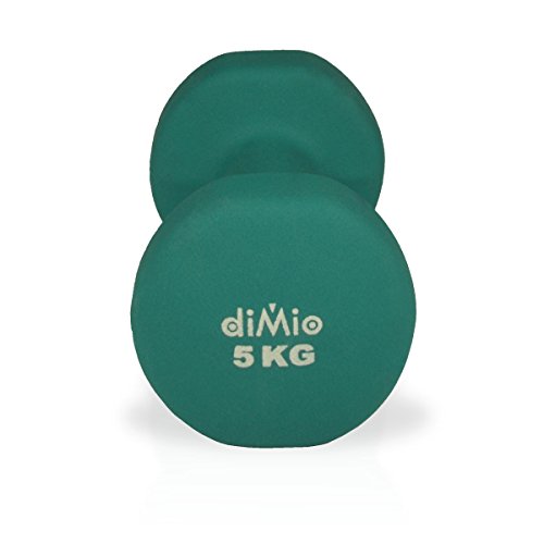 diMio Neopren Gymnastik Hanteln 0,5 – 6 kg im Doppelpack, Soft-Grip, für Fitness, Ausdauertraining und Muskelaufbau - 3