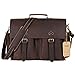 Produktbild Lifewit Leder Aktentasche 15,6 Zoll Messenger Bag Laptoptasche Notebooktasche Umhängetasche aus Echtem Büffelleder Handgemacht Tasche für Business