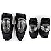 Produktbild TZTED Knie Ellenbogen Knieprotektoren Lange Schienbeinschutz Rüstungsschutz Schutz Set Erwachsene Motorrad Motocross,Black