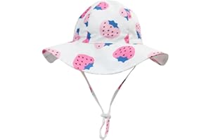 Volicph Baby Sommerhut Mädchen Sonnenhut Kleinkind Strandhut Baby Bucket Hat UPF 50 für Baby Mädchen Säugling Kind Kleinkind