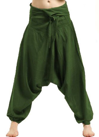 Fisherman Yoga Trousers (Earthy Green)