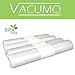 Produktbild 5 x VACUMO Vakuumrolle 28 x 600 cm Vakuumschlauch Vakuumbeutel goffriert für alle Vakuumierer LAVA SOLIS GASTROBACK GENIUS CASO ALLPAX und andere  Grundpreis 0,90 €/m