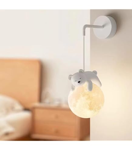 Applique Murale Enfant Astronaute LED - 30W, Dimmable 3 Couleurs, Pour Chambre Ou Salon