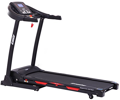 Gregster Profi-Laufband mit motorisierter Steigungsverstellung, Silent-Motor und Multipoint-Dämpfungssystem, Sicherheit geprüft nach EN ISO 20957-1, EN 957-6, 16 km/h - 5