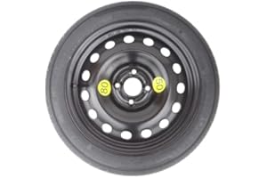 D'ANGELO 1988 Roue de secours galette 125/70R16" compatible avec TOYOTA YARIS/YARIS HYBRID (2011-2019), AYGO X IQ HONDA GETZ HYUNDAI I10 MAZDA 2 NISSAN PIXO avec cric, cle, sac