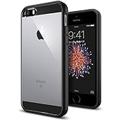 SPIGEN iPhone 5S/5/SE Case Bumper [Ultra Hybrid] [Black] (SGP10515)