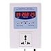 Produktbild KKmoon AC110-240V 10A LCD Thermostate/ Digital Intelligent Vorverdrahtet Temperaturregler/ Auslass mit Sensor/ Heizung Kühlung Steuerschalter Switch Control