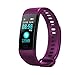 Produktbild YXIAOL New Y5 Smart Armband Bluetooth Großen Farbbildschirm Sport Herzfrequenz Blutdruck Blut Sauerstoff Armband wasserdichte Uhr,Purple