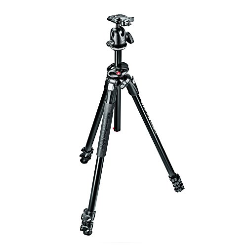 Manfrotto MK290DUA3-BH 290 DUAL Kit Alu 3 Segmente (90 Grad Mittelsule, Kugelkopf)