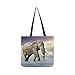 Price comparison product image Elephant Sky Walking On Rope SHAOKAO SHAOKAO Canvas Tote Handbag Shoulder Bag Crossbody Bags Purses for Men and Women Shopping Tote